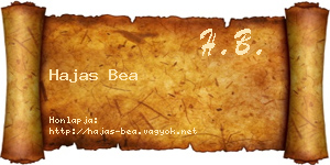 Hajas Bea névjegykártya